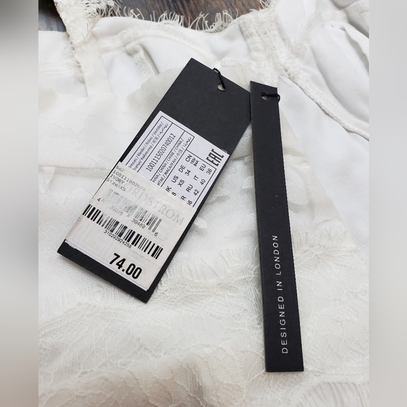 US XS Nordstrom lace overlay balconette midi hoco, wedding bustier - Picture 9 of 14